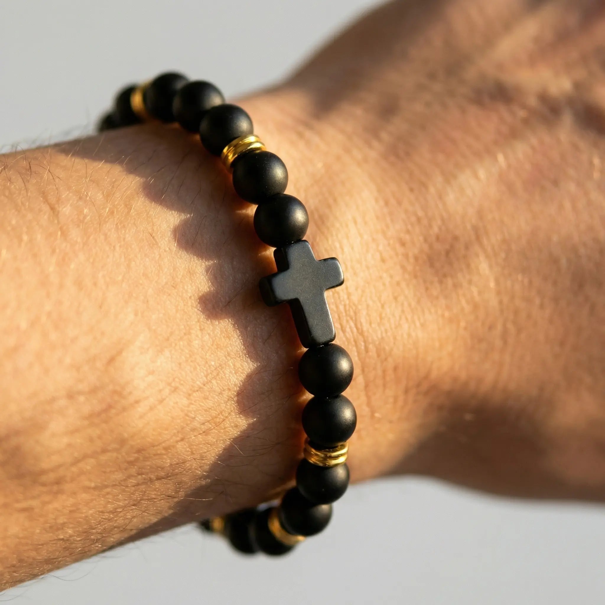 Beaded Cross Bracelet