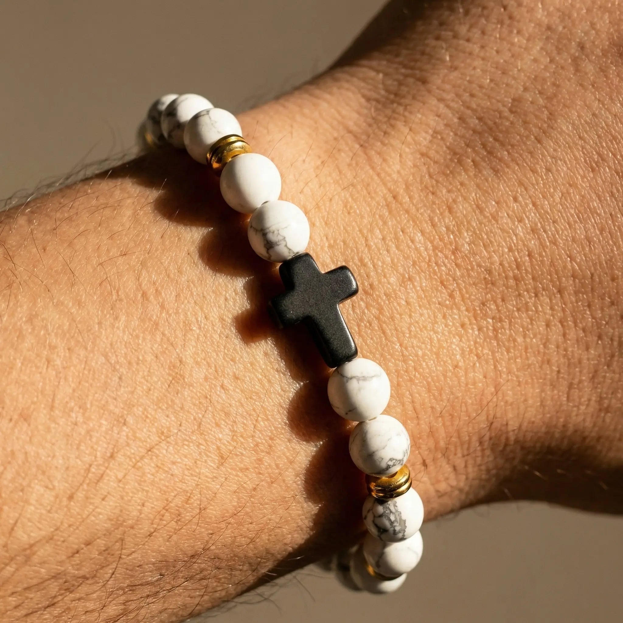 Marble Cross Bracelet