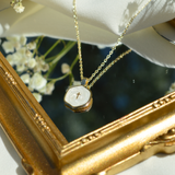 Mini Pearl Cross Necklace