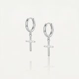 Sterling Silver Cross Earrings